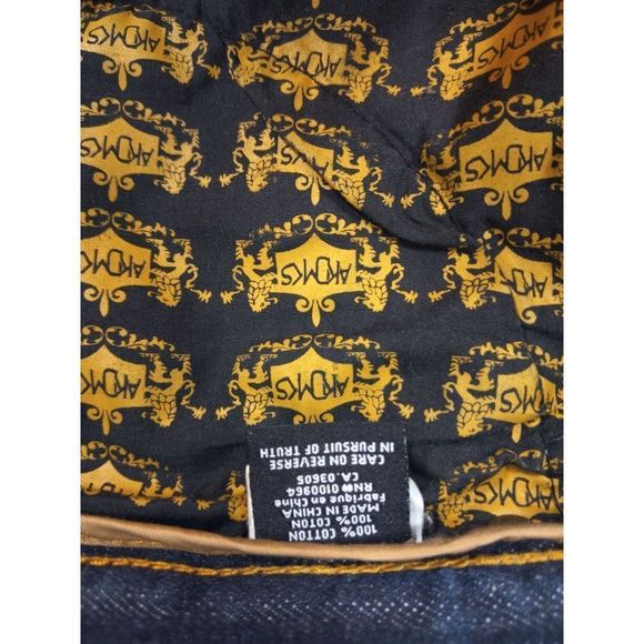 Akademiks Men's Relaxed Jeans - Dark Blue - Picture 10 of 15